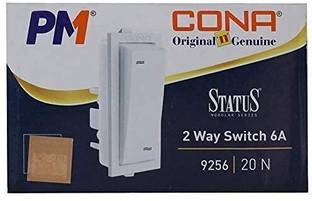 PM Cona Status 9256 (2 Pcs) 6 A Two Way Electrical Switch
