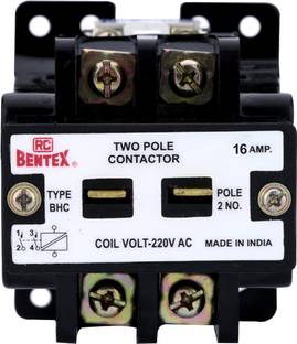 RC BENTEX Air Break 2 Pole Contactor, Z0X00000243 16 A Two Way Electrical Switch