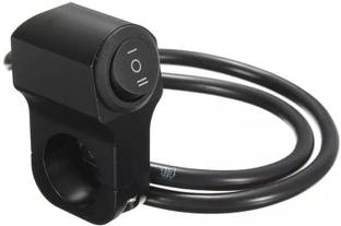 Huims Multi-Function 3 Mode Way Handlebar Switch ON-Off-ON 12V DC Button 10 A Three Way Electrical Switch