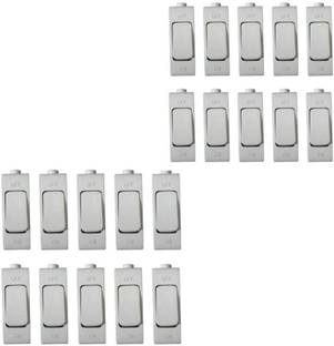 VUVAIL Hanging Push Switch Electrical Bed On/Off Button White PP 240V Pack of 20 Pcs 6 A One Way Electrical Switch