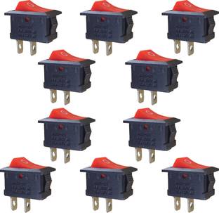 Universal Hub 10PCS Mini 2 Pin SPST ON/OFF Switch for Electronic Circuit PCB Electronic Components Electronic Hobby Kit