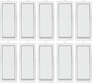 ANCHOR ROMA WHITE, 10A, 1 WAY SWITCH -21011,(10 Nos Switches) 10 A One Way Electrical Switch