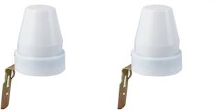 Quick Sense 2pc 220V / 10 Amp Waterproof Auto Day/Night On & Off Photocell LDR Sensor Switch 10 A One Way Electrical Switch