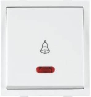 ANCHOR ROMA CLASSIC BELL PUSH WITH NEON (30715) 10 A One Way Electrical Switch