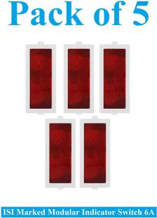 Sauran 5 Pieces 6amp Modular Indicator Switch (ESP29.5) 6 A Motion Sensor Electrical Switch