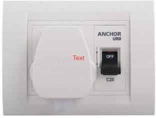 ANCHOR UNO 3Way Modular Box 20 A One Way Electrical Switch