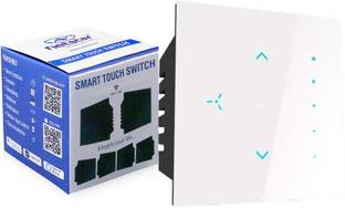 Netstar Smart WiFi Touch Fan Regulator (White) | Netstar App & Smart Life App, Alexa | 10 A Four Way Electrical Switch