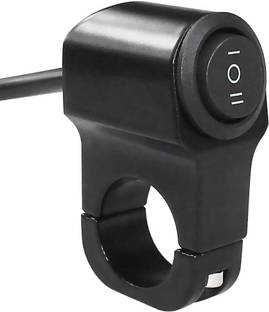 TRP Traders 12V Motorcycle Handlebar UP and Down Button CNC Bike Switch for Fog Light Horn 10 A Two Way Electrical Switch