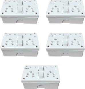 CANDLE ? 6Amp.SS BOX 2+4 Plastic, Brass Light Socket