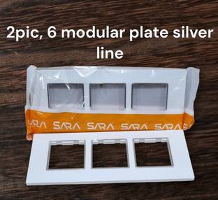 SARA 6m modular plate silver crome(2 pic) Wall Plate