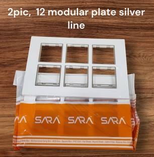 SARA 12 modular plate silver crome (2 pic) Wall Plate