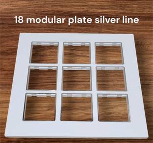 SARA 18 modular plate silver crome Wall Plate