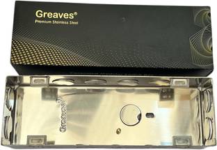 greaves Modular Flush Box 8M H Wall Plate