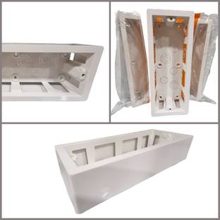 Amp exchange 6m serface modular box/ open pvc box(5pic)pack Wall Plate