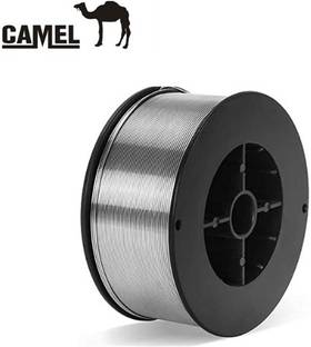 Camel Flux Cored Gasless Mag Welding Wire AWS 5.20 E71T-GS,0.8mmDia 1 sq/mm Silver 0 ft. Wire