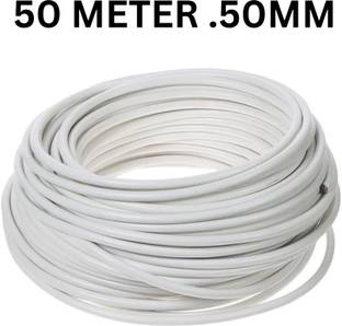 JELECTRICALS PVC 0.5 sq/mm White 50 m Wire