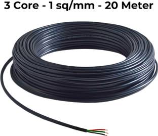 Aster Lite PVC 1 sq/mm Black 20 m Wire