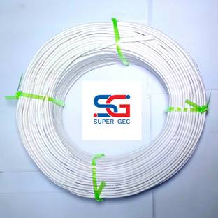 SUPER GEC 23/76 Speaker Wire Red dhari 1 sq/mm White 82 m Wire
