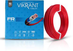 SUPER GEC Vikrant House Wire and Cable FR PVC (8 Gauge) 0.75 sq/mm Red 64 m Wire