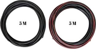 DAYSTAR SOLAR Polycab DC Cable XLPO UV Protected 4 sq.mm tin plated copper cable 4 sq/mm Multicolor 5 m Wire