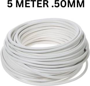 JELECTRICALS PVC 0.5 sq/mm White 5 m Wire