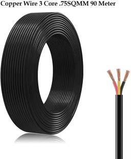 JELECTRICALS PVC 0.75 sq/mm Black 90 m Wire