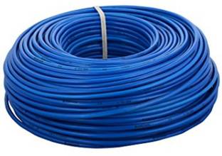 GrahLogy 1.5mm copper wire Unheated, PVC Insulated, Single Core Flexible 1.5 sq/mm Blue 90 m Wire