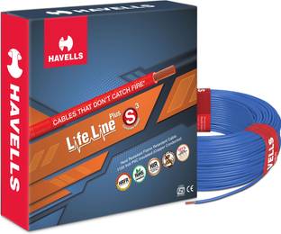 HAVELLS HRFR PVC 1 sq/mm Blue 90 m Wire