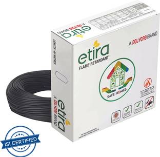 Polycab Etira 4 sq/mm Black 90 m Wire