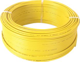 ELSON NITSI 4.0 Sqmm Single Core Aluminium Wire Agriculture Electric Cable Heavy Load 4 sq/mm Yellow 91 m Wire