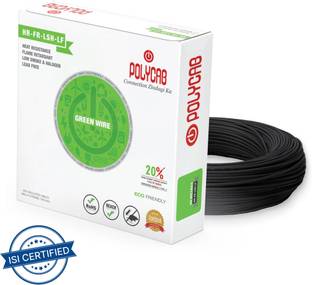 Polycab PVC 1 sq/mm Black 90 m Wire