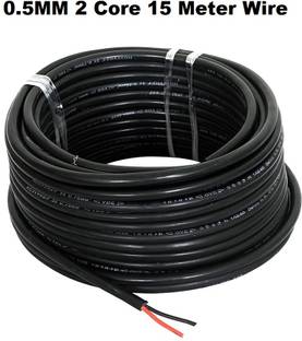Cordnet PVC 0.5 sq/mm Black 15 m Wire