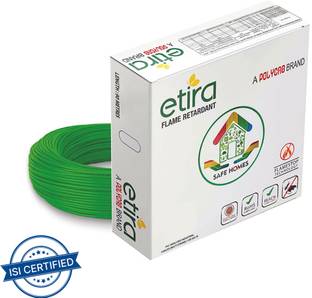 Polycab Etira 1 sq/mm Green 90 m Wire