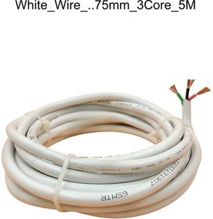 JELECTRICALS PVC 0.75 sq/mm White 5 m Wire