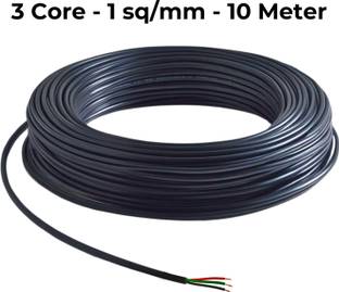 Aster Lite PVC 1 sq/mm Black 10 m Wire