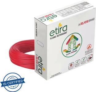 Polycab Etira 4 sq/mm Red 90 m Wire