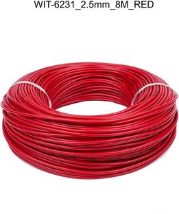 JELECTRICALS pvc 2.5 sq/mm Red 8 m Wire