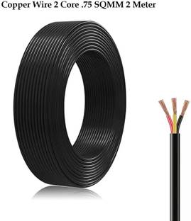JELECTRICALS PVC 0.75 sq/mm Black 2 m Wire