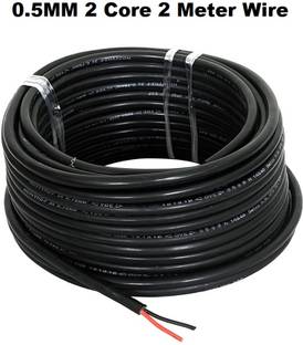JELECTRICALS PVC 0.5 sq/mm Black 2 m Wire