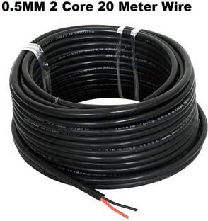 JELECTRICALS PVC 0.5 sq/mm Black 20 m Wire