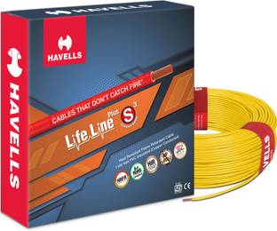 HAVELLS HRFR PVC 1 sq/mm Yellow 90 m Wire