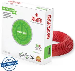 Polycab PVC 1.5 sq/mm Red 90 m Wire