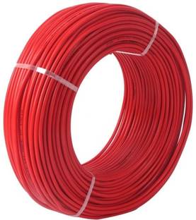 FINENLY NLY 1.5 sqmm Red PVC Copper Electrical wire for house fitting 1.5 sq/mm Red 90 m Wire