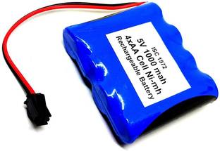 INVENTO 5V 1000 mAh Polymer Ni-mh Rechargeable 4 AA Cell Battery Pack for Cordless Phone Automotive Electronic Hobby Kit