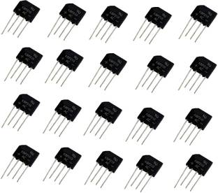 Steko (20 Pieces) KBP210 2 Amp 1000V Bridge Rectifier Diode Single Phase, 4 PIN Electronic Components Electronic Hobby Kit