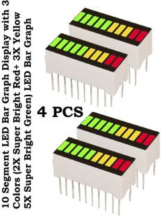 SG Flash PACK OF 4 10 Segment LED Bar Graph Display Electronic Components Electronic Hobby Kit