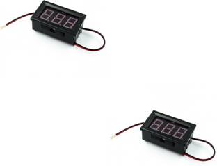 Flyrobo (2 Pcs) Pro3D 0.56inch Two Wire LED Display Digital DC Voltmeter - RED Electronic Components Electronic Hobby Kit