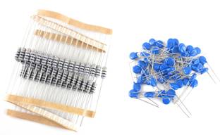 SAMAES Combo pack of 50 pics 100 ohm 1W Resistors & 50 pics MOV 07D511K 320 Volt 7mm Electronic Components Electronic Hobby Kit