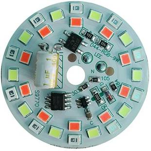 BESTLIGHT (2 Pics) 220V AC Direct On Board MCPCB RGB DOB 7 Color Changing LED Bulb Light Electronic Hobby Kit