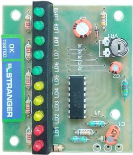 KE Krown 10 LED Audio Monitor PCB Board for Power Amplifier (2281 IC Based) 250 W AV Control Receiver